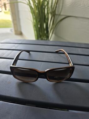 Chanel Rectangular Brown Frame Sunglasses Women Eye Wear Polarized Lenses